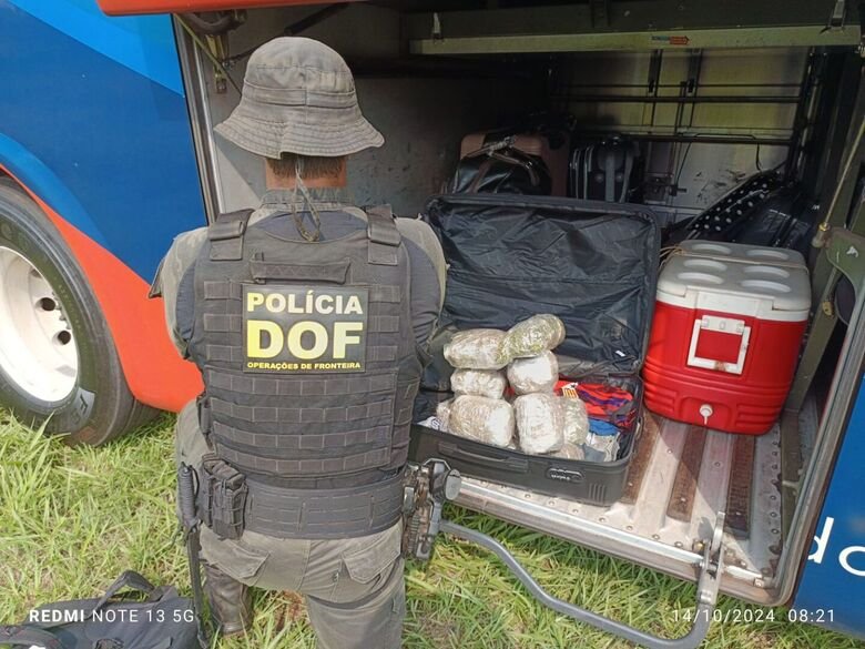 Homem que seguia com droga para Três Lagoas é preso pelo DOF
